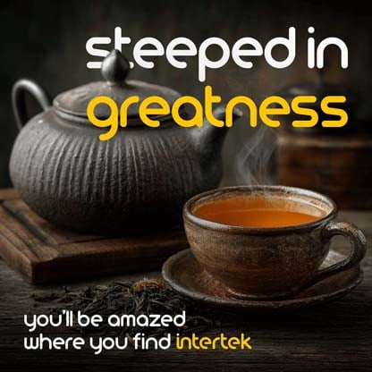 An elegant tea pot and cup full of steaming tea